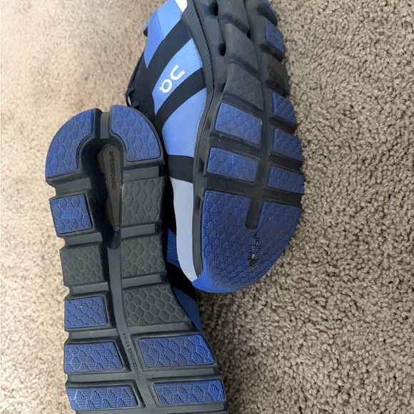 On Running Men's Navy and Light Blue Athletic Shoes - Picture 3 of 4